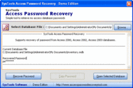 MS Access Password Recovery3.0 screenshot